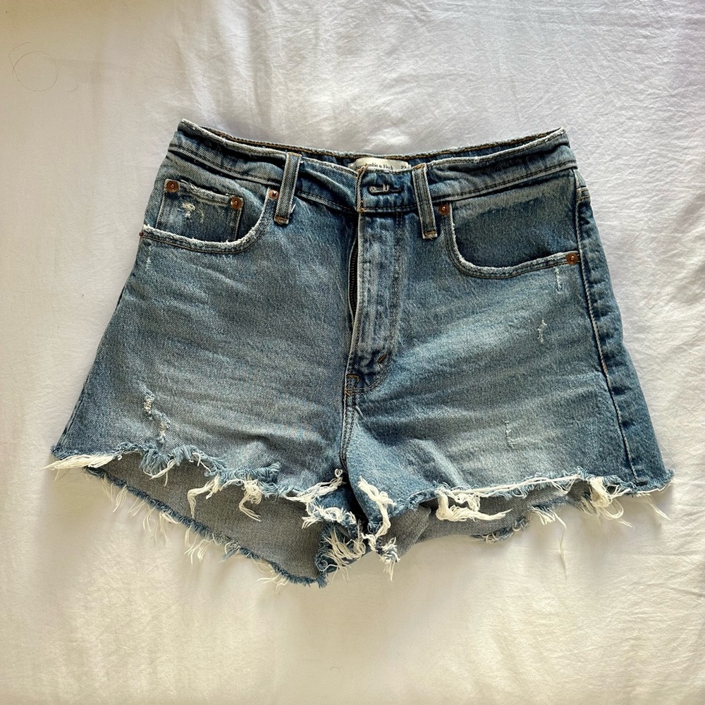 Abercrombie & Fitch High-Rise Denim Shorts